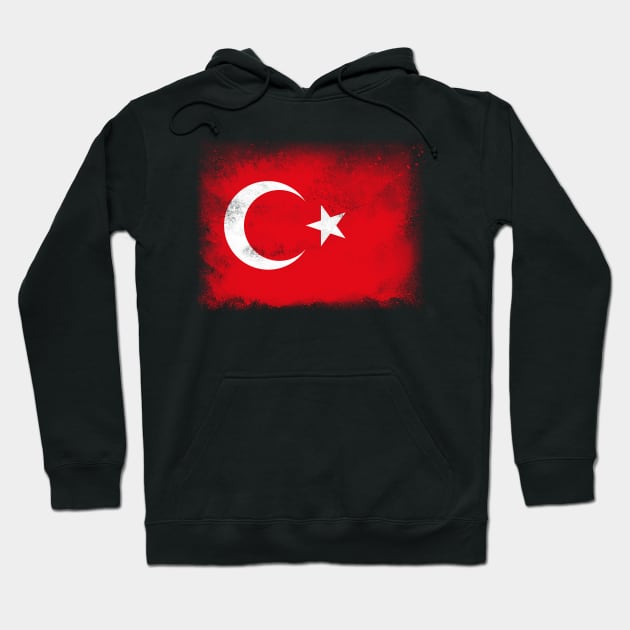 Turkey flag isolated Hoodie by psychoshadow